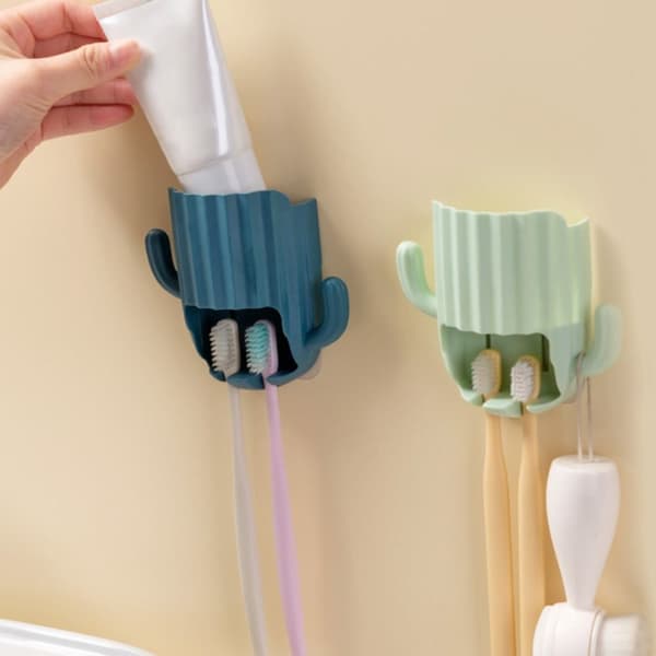 Tandbørsteholder Barbermaskine Organizer GRØN
