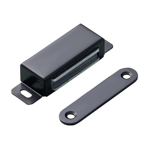 Skapfester med kraftige magneter, 10-pakning svart