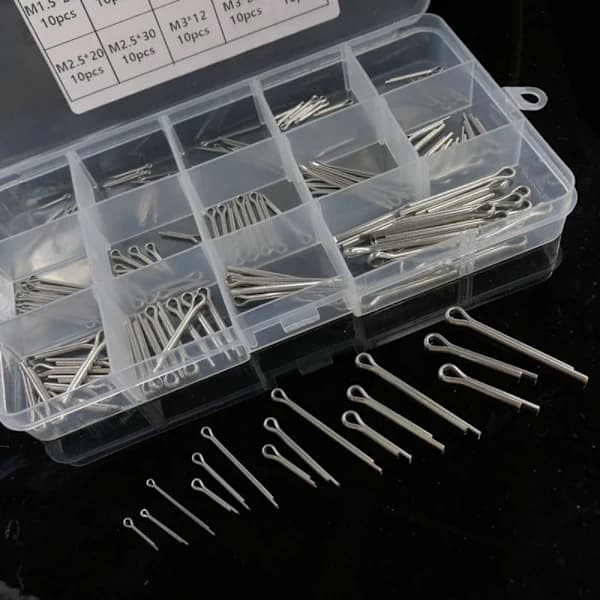 150 stk. Fastgørelseselement Fitting Pin Split Split Clip Hårnål U-form