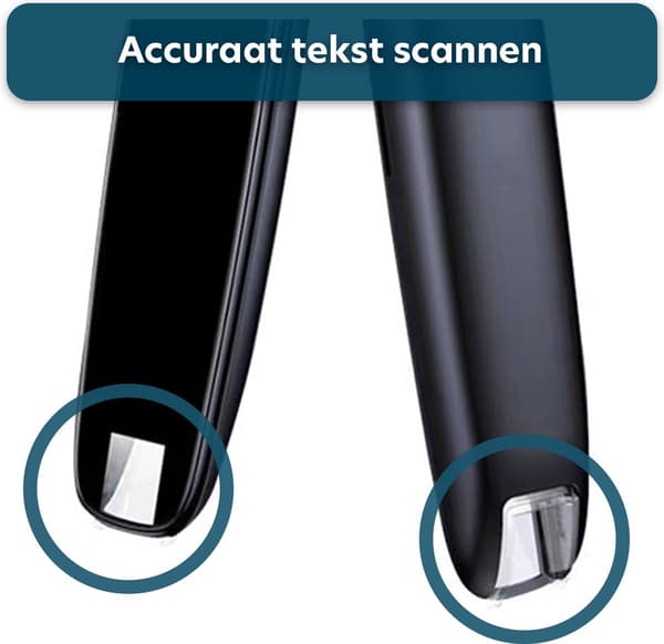 Smart Scanner Oversætterpen med Stemme- og Tekstoversættelse, Læsehjælp til Studie, Rejse, Arbejde, Sort