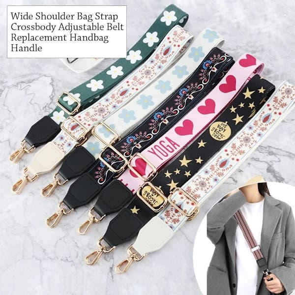 Bred axelrem Crossbody justerbart bälte
