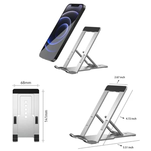 Nettbrettholder Telefonholder SØLV Sølv