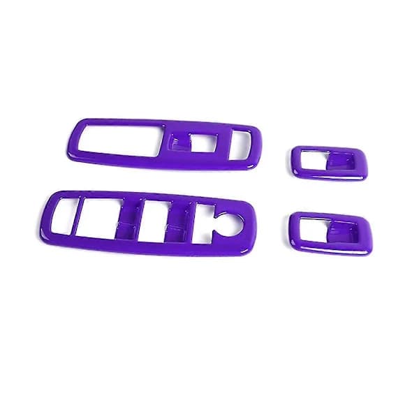 Vindusheisbryter Trim ABS Interiørtilbehør For Dodge, lilla