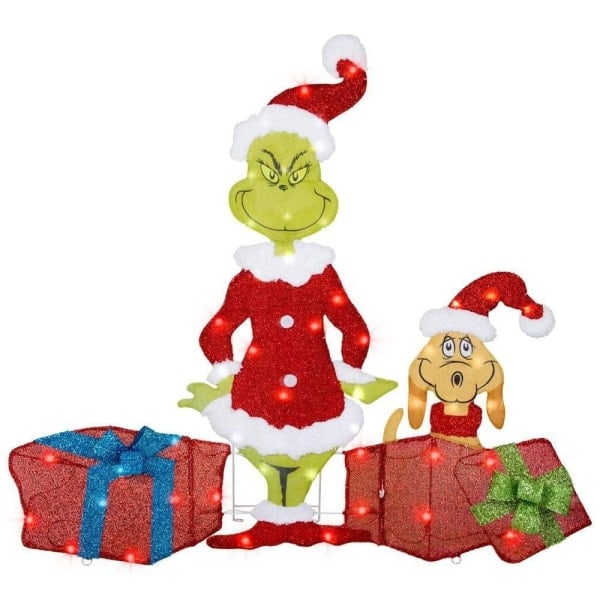 Grinch juledekorasjoner Hageskilt 5 5