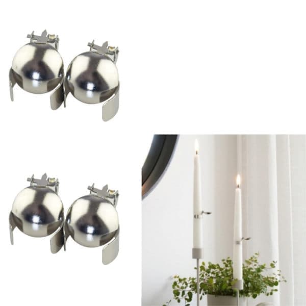 Automatisk lysslukker 4-pak sølv Silver 4-pack