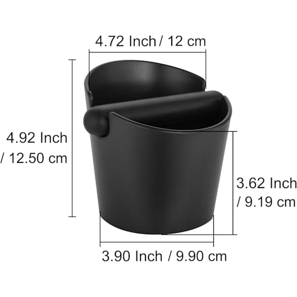 [NT] Kaffe Knock Box Gummi, Kaffe Knock Box Beholder, Kaffe Knock Box Liten, Espresso Kaffe Knock Box