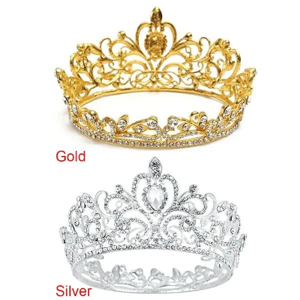 Prinsessekroner Tiara for Jenter SØLV sølv
