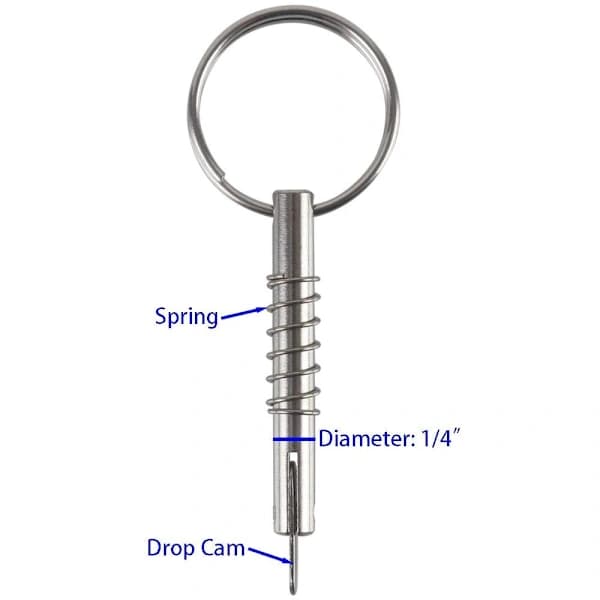 4 stk. Quick Release Pin Automatisk låsestift Tunge pin