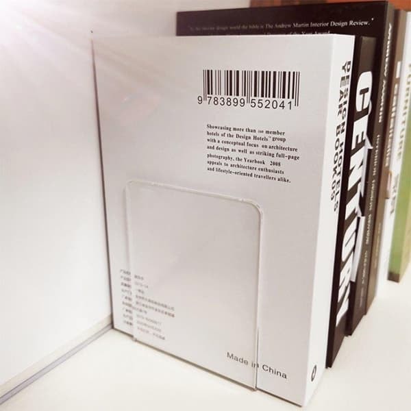 {NT}Bogstøtte frostet plastplade - 2-pak