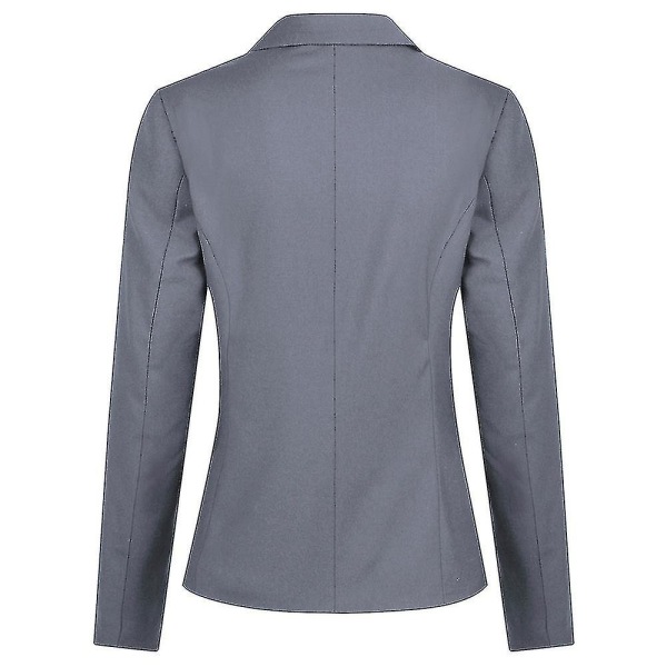 Dam 2-delad Office Lady Business Suit Set Fit Blazer Kjol XL Light Gray