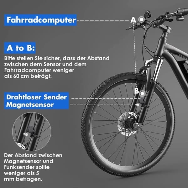 Sykkelcomputer kilometerteller - Sykkelhastighetsmåler