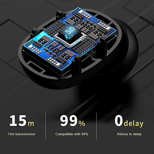 T1 trådløse hodetelefoner Bluetooth 5.0 hodetelefoner