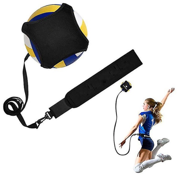 Volleybollträningsutrustning Ball Rebounder-fästen med justerbara sladdar och bälte för Serve, Dop, Secure, Hit och Solo Practice Svängarmsrotationer