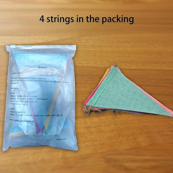 5 stk regnbuevimpel flagg trekant