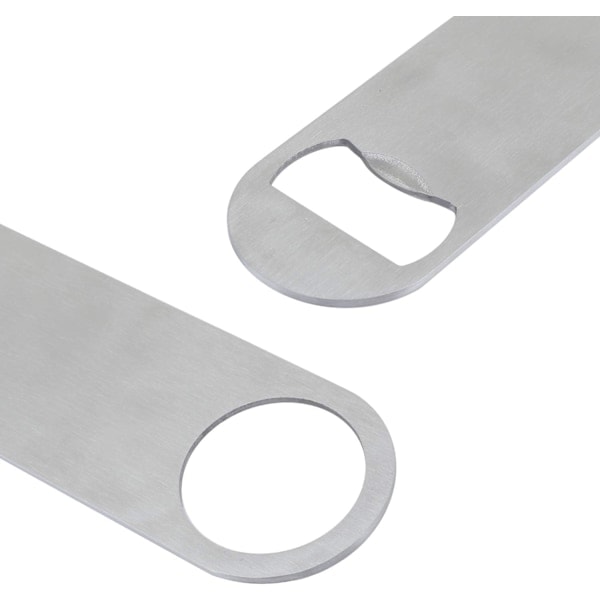 10 st Ölflasköppnare, Platt flasköppnare i rostfritt stål med belagt handtag (Silver)/NT/