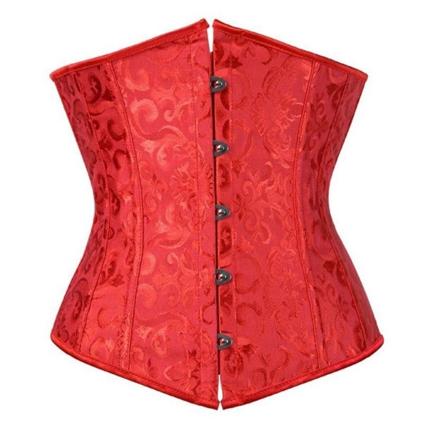 Underbust Korsetti Corselete Alusvaatteet PUNAINEN XXL punainen XXL