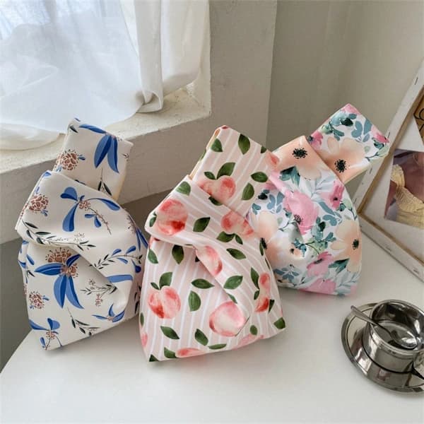 Knot Wrist Bag Mini Håndveske BLÅ blå