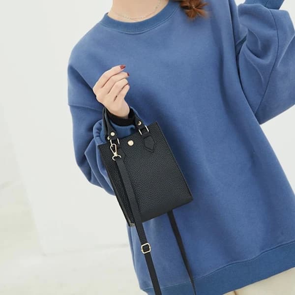 Bucket Bag Mobil Taske SORT Sort
