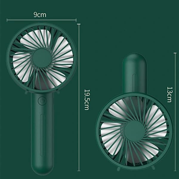 Foldbar Håndholdt Ventilator GRØN