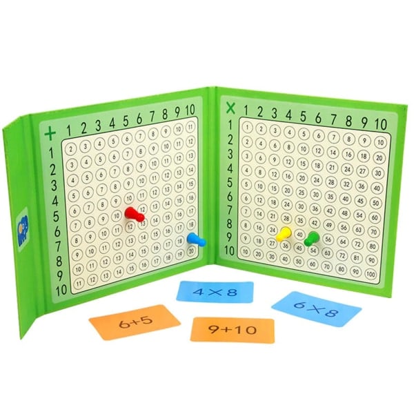 [NT] Børns magnetiske bog om multiplikation og addition, sjovt matematikspil, tidlige pædagogiske legetøj