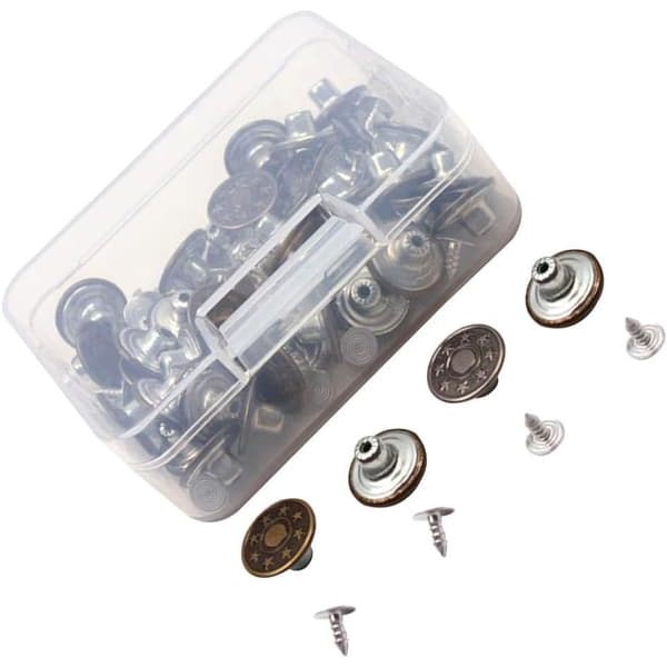 50 st jeansknappar 17 mm