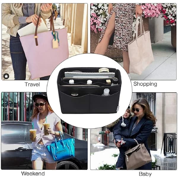 Väska Organizer Storlek M Svart