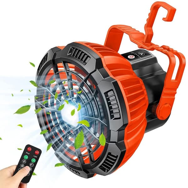 Camping Ventilator Lys Loftventilator Lampe Telt Ventilator