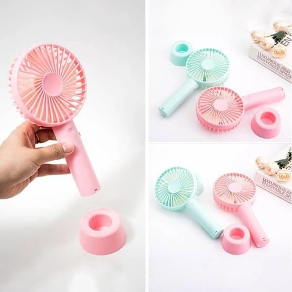 Mini Ventilator Håndholdt Lille Ventilator ROSA 1200MAH 1200MAH