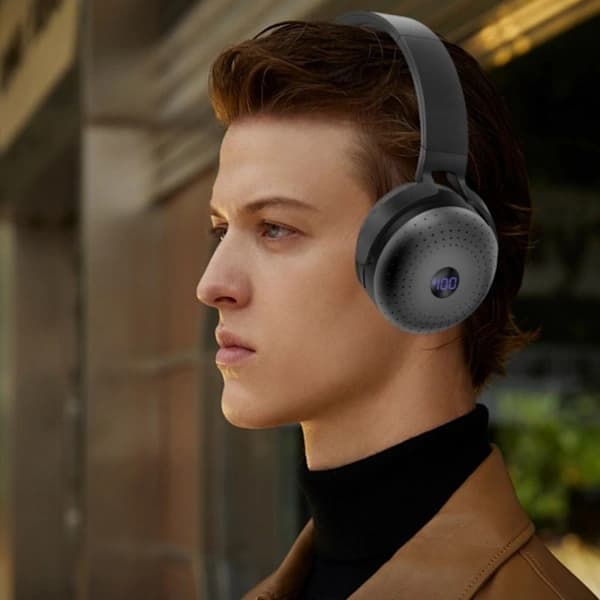 Hodetelefoner Trådløse Bluetooth-hodetelefoner SØLV Sølv