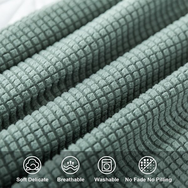 [NT] Sänggavelöverdrag för enkelsäng, Polarfleece Dammskyddande Sänggavelöverdrag, Stretchbart Sänggavelskydd (Mörkgrå, 150cm) Dark Gray