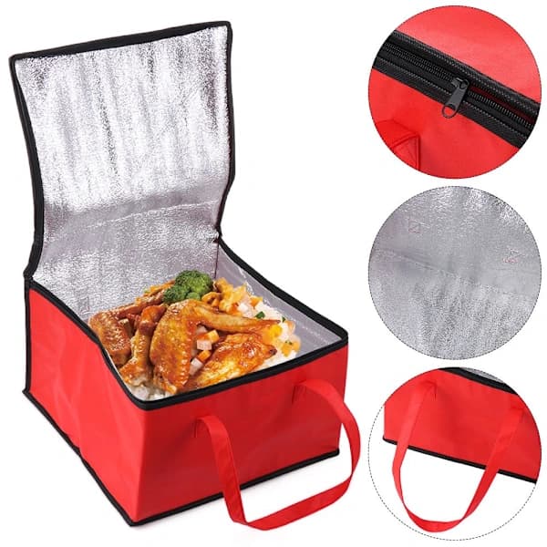 Isolert pose for pizzalevering, håndveske, totebag