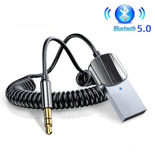 Bluetooth-adapter for bil, trådløs adapterkabel Dongle USB