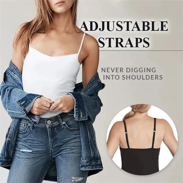 Spaghettistropp Vest Basic Vest HVIT XL hvit XL