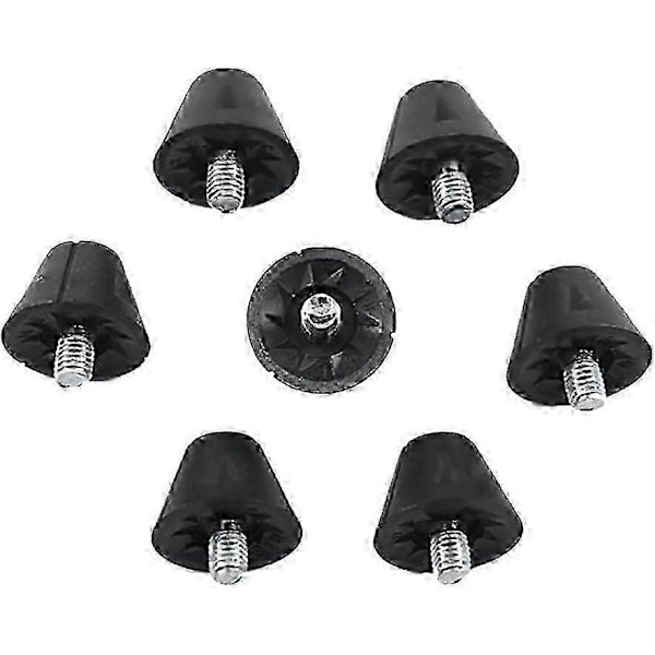 25 stk. Udskiftningsfodboldknopper Sorte fodboldknopper 13 mm Plastikknopper til fodboldstøvler Skridsikre metalknopper Fodboldstøvler - WELLNGS/NT/