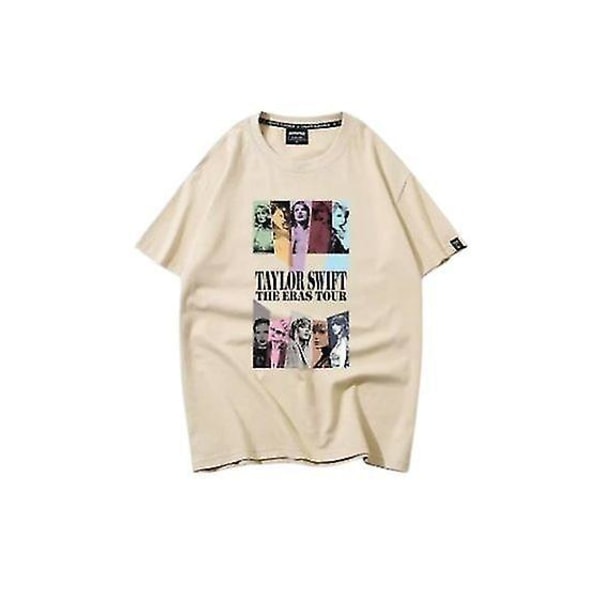 Taylor Swift The Eras Tour T-shirt, Taylor World Tour-tröja, unisex tröja, aprikos 1 S
