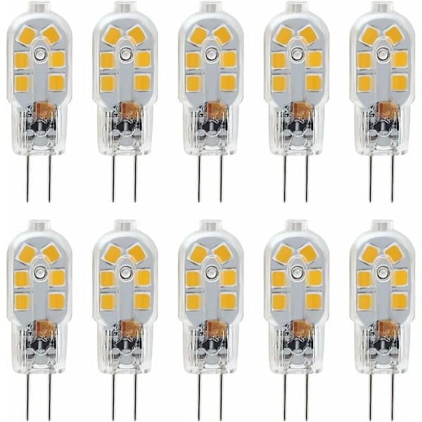 /NN/G4 LED-lampor 12V, 1W motsvarande 10W halogen, ej dimbara, 10-pack