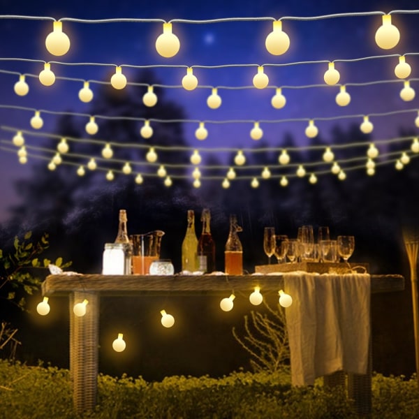 LED-lampor för trädgårdsinredning för festbröllop Warm White