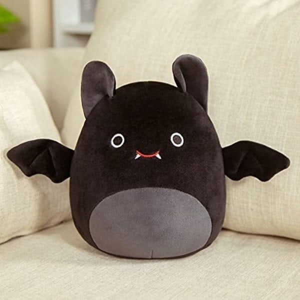 Squishmallow Lepakko Lelu 12 tuumaa squishmallows iso eläin pehmolelu, pehmolelu, loma syntymäpäivä Halloween kodin sisustus (Musta, 30cm)_ NN