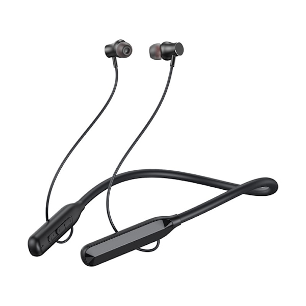 Bluetooth 50 timer musikk/samtale Handsfree Magnetisk Nakkebånd Svart Black
