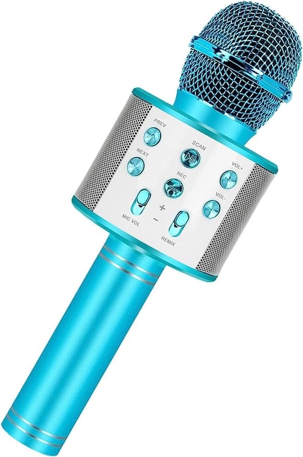 Karaokemikrofon med høyttaler og Bluetooth