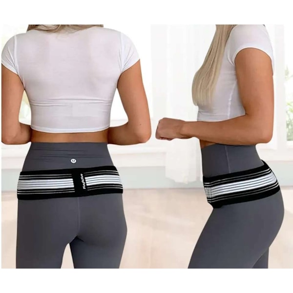 Hip Support Belt - Justerbar Lättnad för Ischias & Höftproblem Svart one size Black