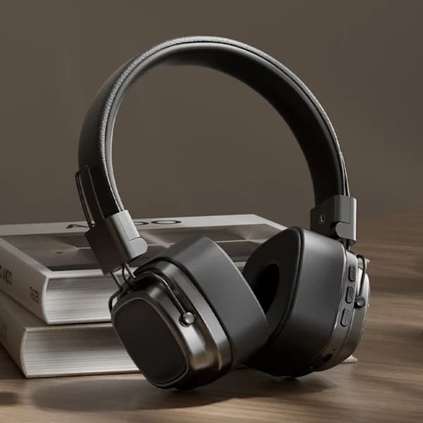 Over Ear-hovedtelefoner Trådløse headset SORT Sort