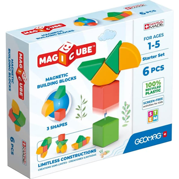 Geomag Magicube Re Shapes Startsett 6 Deler_NN