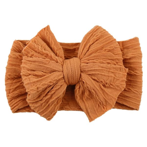 Solid Kabelstrikket Babyhodebånd for Barn Nylon Hodeplagg Barn Elastisk Turban Hodeinnpakning Nyfødte Gutter Jenter Hårtilbehør
