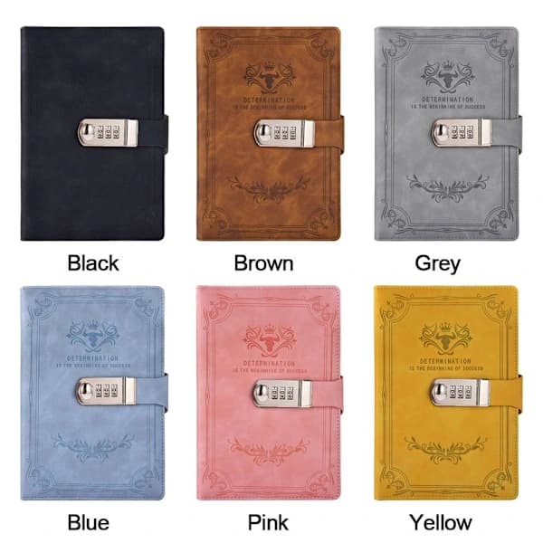 Adgangskodebog Dagbog GÅ grå