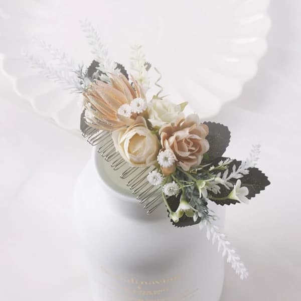 Blomma hiuskampa Morsiamen Tiara SAMppanja samppanja