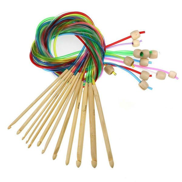 [NT] 12 st/set 2 nålar för DIY stickning vävgarn hantverksvävstol Vit