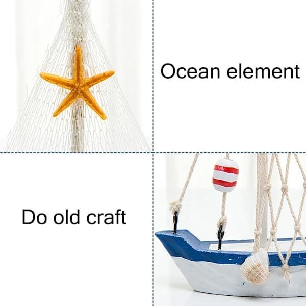Segelbåtsmodell Seashell Skeppsmodell 1 1 1