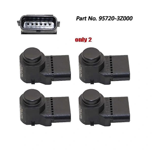 2 stk. 95720-3z000 Parkeringssensor til bil I40 2011-2020 Baksensor 4mt006hcd 96890c1200 9