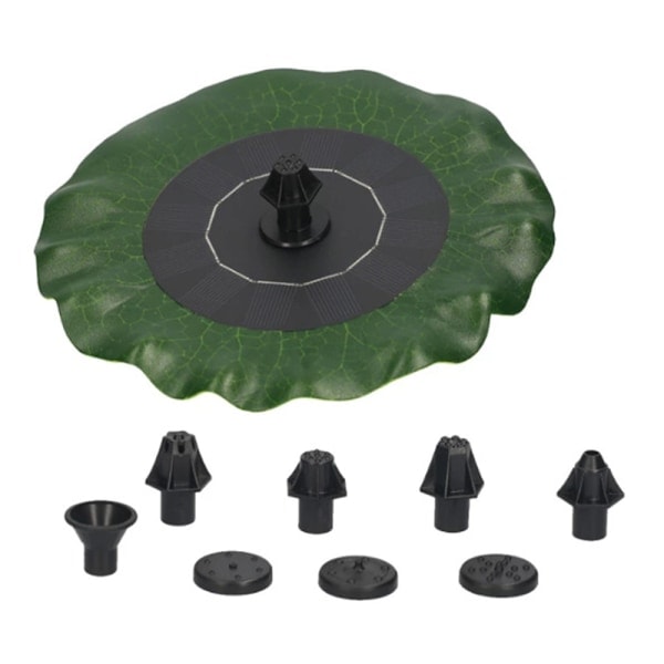 [NT] Solcelledamfontene Lotusblad Pumpe Panel Basseng Akvarium Flytende Hage